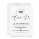 Merci de graduation photo noir et blanc Script