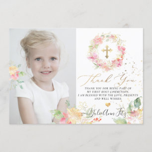 Invitation Merci de pois doux à l'eau