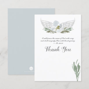 Invitation Merci des ailes d'Angel