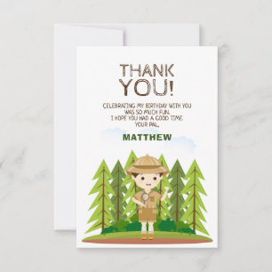 Invitation Merci Little Explorer