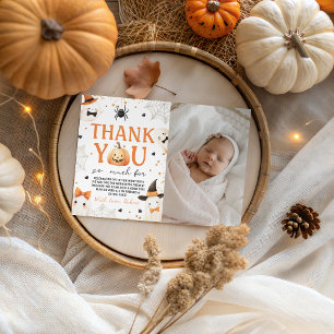 Invitation Merci photo éffrayant d'un anniversaire