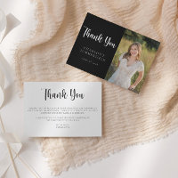 Merci photo moderne Black White Graduation