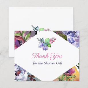 Invitation Merci pour le Cadeau de Douche