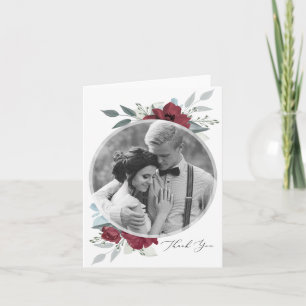 Invitation Merci Romance floral