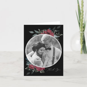 Invitation Merci Romance floral