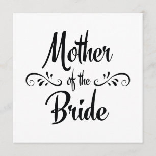 Invitation Mère de la jeune mariée - dîner drôle de