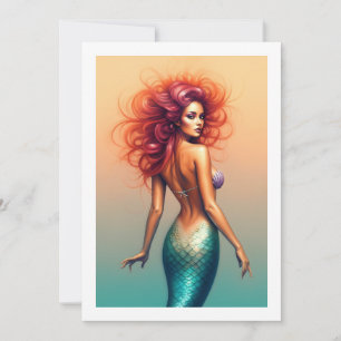 Invitation mermaid