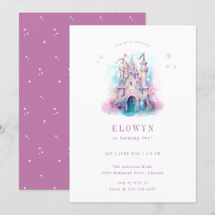 Invitation Mermaid Castle fête d'anniversaire