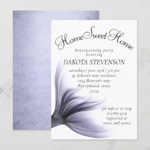 Invitation Mermaid Chic Dusty Lavender Purple Ménage