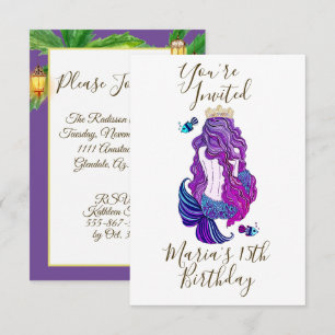 Invitation Mermaid Island Paradise