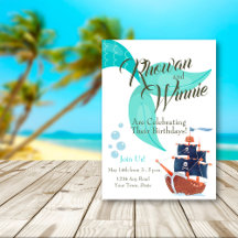 Mermaid Nautique & Pirate double anniversaire