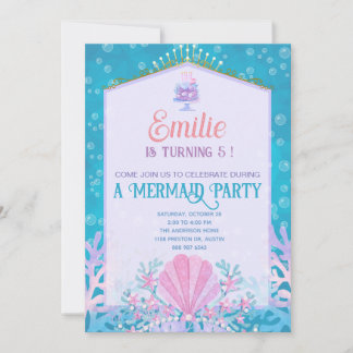 Invitation Mermaid Party
