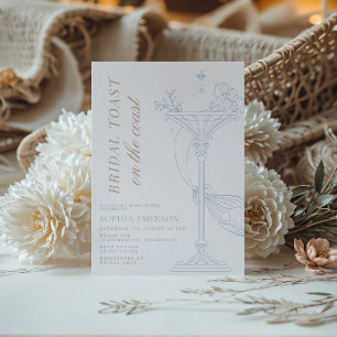 Invitation Mermaids & Martini Fête des mariées côtière