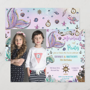 Invitation Mermaitres et pirates Joint Bird Ocean Photo