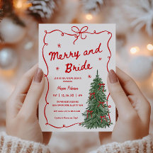 Merry and Bride Whimsical Holiday Bridal Shower