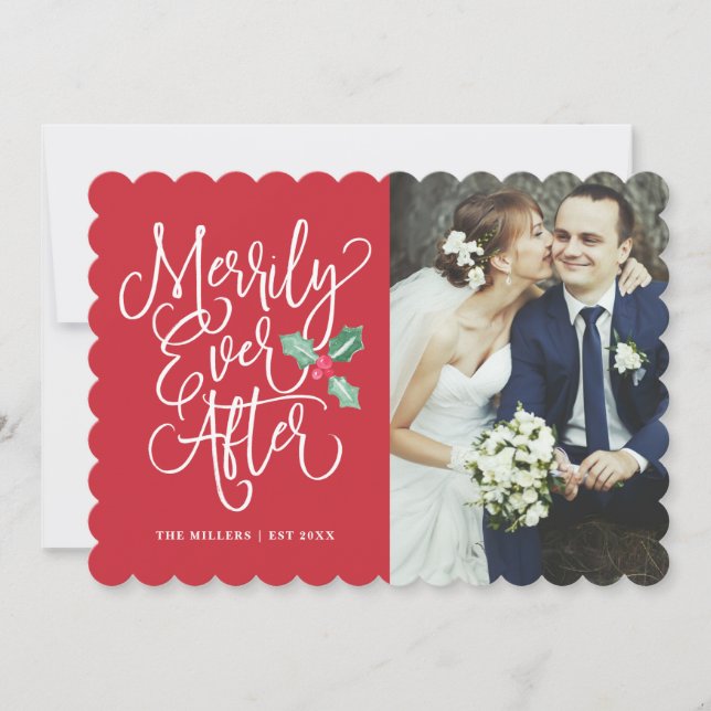 Invitation Merveilleusement Jamais Après Les Vacances Mariage (Devant)