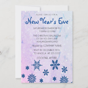 Invitation Merveilleux, Extraordinaire, Blue Snow Flake Nouve