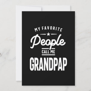 Invitation Mes Gens Favoris M'Appelent Grandpap
