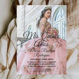 Invitation Mes Quinze Ans Photo Moderne De Quinceañera
