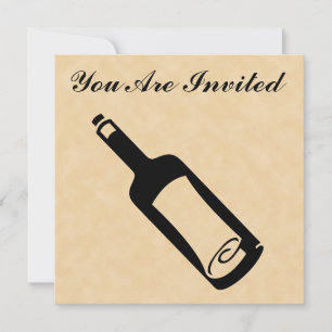 Invitation Message dans une bouteille.