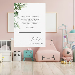 Invitation Message neutre Ivy Baby shower Merci de