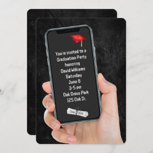 Invitation Message textuel de la Partie de graduation 2025