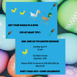 Invitation Mettez de l'ordre dans vos canards pour le brunch