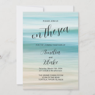 Invitation Mettre la voile à Forever : Ocean Cruise Wedding I