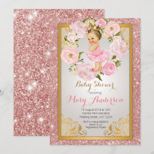 Invitation mexicain de princesse baby shower