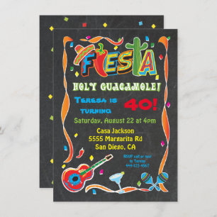 Invitation mexicaine de fête d'anniversaire de