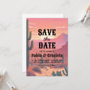 Invitation mexicaine enregistrer la date