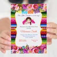 Mexicaine rose senorita Fiesta Baby shower fille