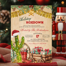 Mexican Cowboy Christmas Holiday Hoedown Fiesta
