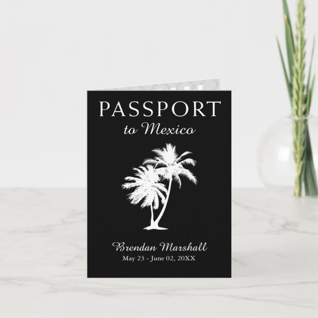 Invitation Mexique 21E Anniversaire Passport (Devant)