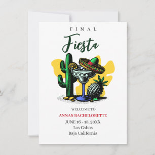 Invitation mexique finale festa bachelorette margarita
