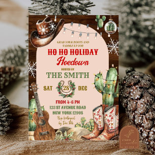 Invitation Mexique Western Holiday Hodown Cowboy Party