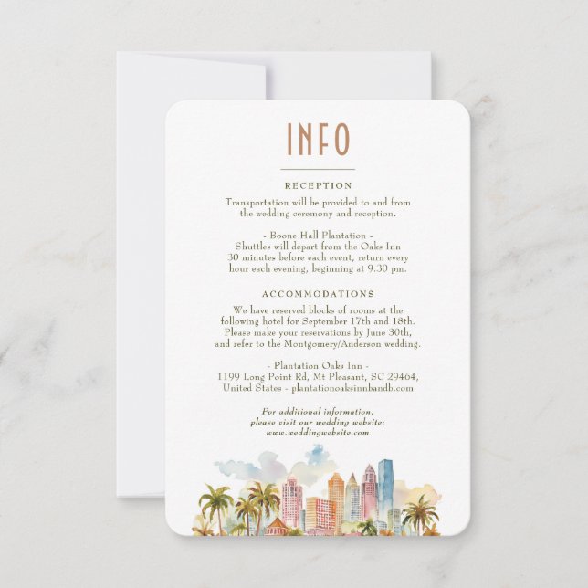 Invitation Miami Beach Informations sur la destination Détail (Devant)