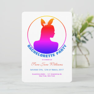 Invitation Miami Bunny Girl Bachelorette Party