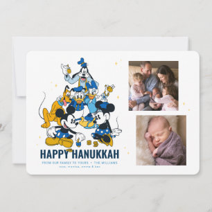 Invitation Mickey et amis Happy Hanoukka avec photos