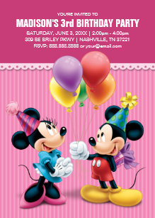 Invitations Minnie Anniversaires Zazzle Ca