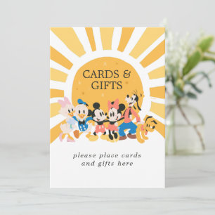 Invitation Mickey & Friends Sunshine Baby Cards & Cadeaux