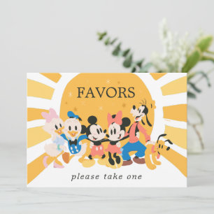 Invitation Mickey & Friends Sunshine Baby shower Faveurs