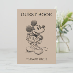 Invitation Mickey Mouse Baby shower livre d'hôtes