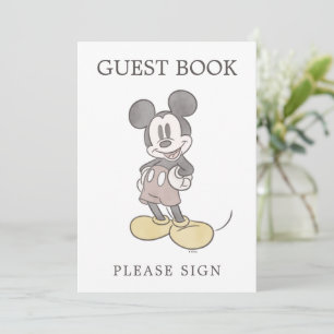 Invitation Mickey Mouse Baby shower livre d'hôtes