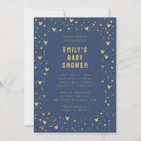 Mickey Mouse Gold Confetti Boy Baby shower