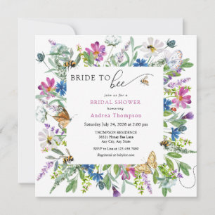 Invitation Miel Bee   Mariée à être Fête des mariées