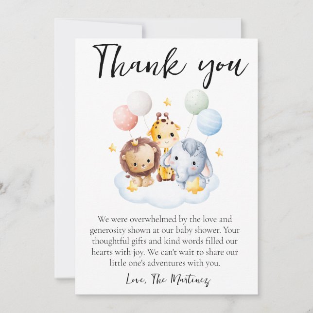 Invitation mignon baby shower de messages de remerciement car (Devant)