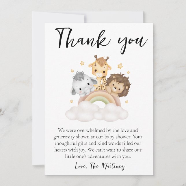 Invitation mignon baby shower de messages de remerciement car (Devant)