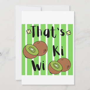 Invitation Mignon C'est graphique de fruit kiwi
