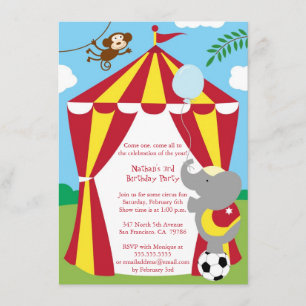 Invitation mignon de fête d'anniversaire de